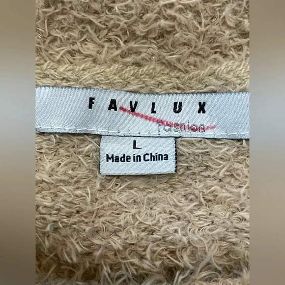 FAVLUX Cozy Sherpa Sweater‎ Large - Picture 8 of 9